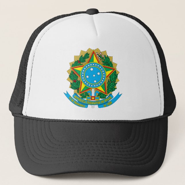 brazil emblem trucker hat (Front)