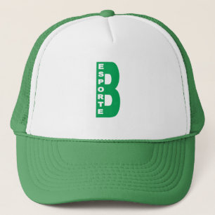 BRAZIL ESPORTE White Trucker Cap