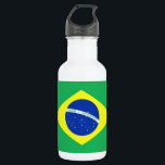 Brazil Flag 532 Ml Water Bottle<br><div class="desc">Illustration of the Brazilian Flag</div>
