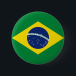 Brazil Flag 6 Cm Round Badge<br><div class="desc">Brazil; Brasil; Flag; Brazilian; "Bandeira de Brasil"; brasileiro</div>