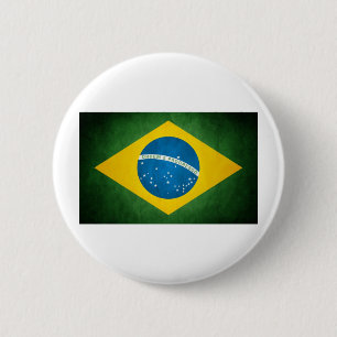 brazil flag 6 cm round badge