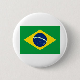 Brazil Flag 6 Cm Round Badge
