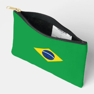 Brazil flag accessory pouch