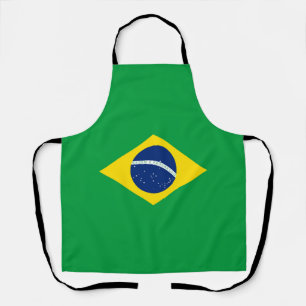 Brazil flag apron