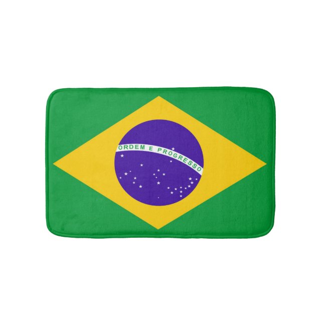 Brazil Flag Bath Mat (Front)