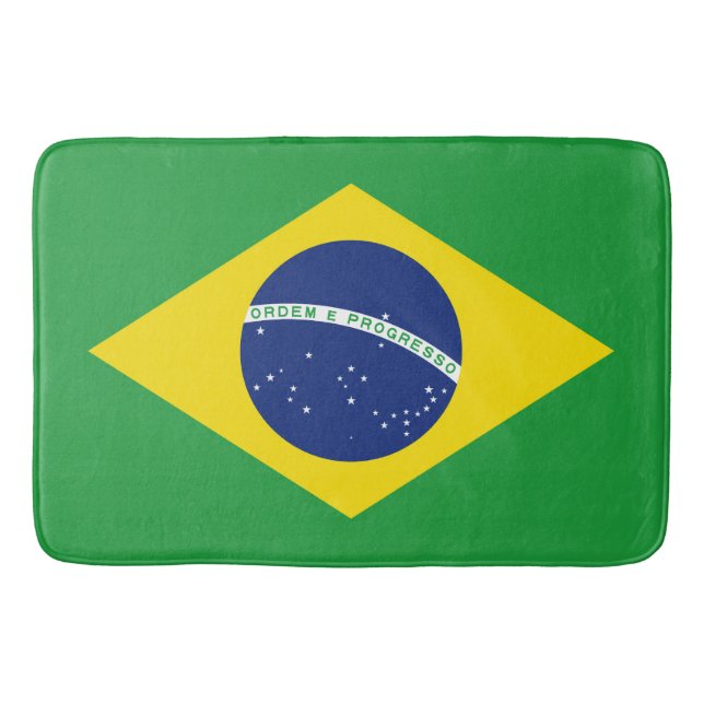 Brazil flag bath mat (Front)