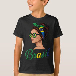 Brazil Flag Brazilian Roots Brasilian Pride Brasil T-Shirt
