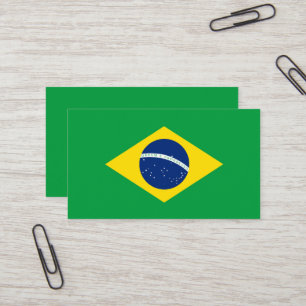 Brazil flag business card