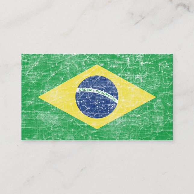 brazil flag business card (Front)