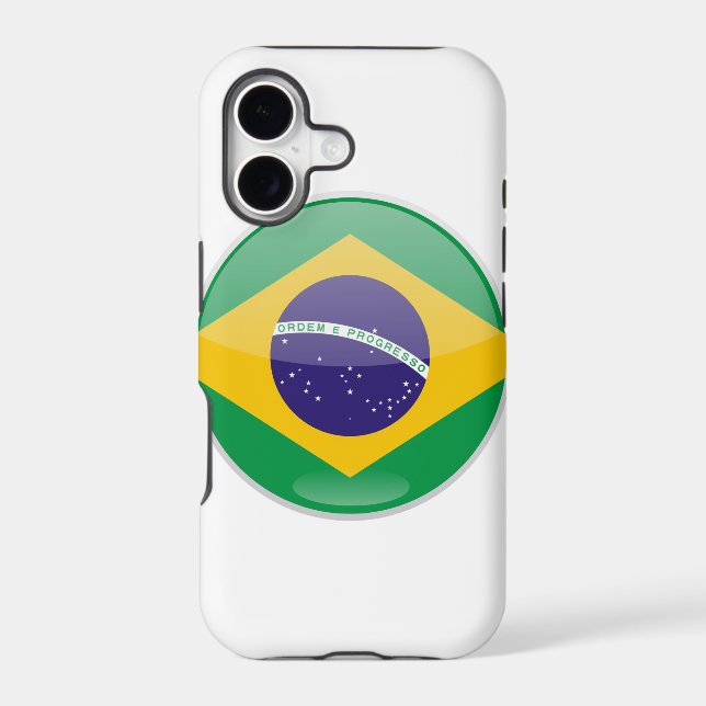 Brazil Flag Button (Back)