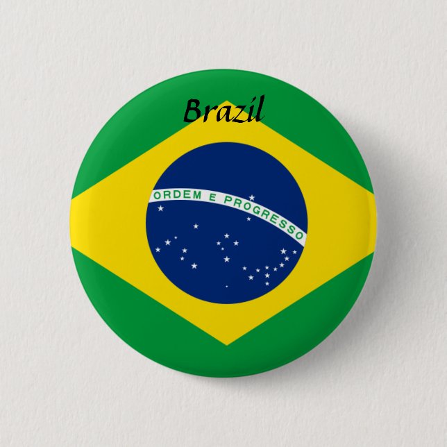 Brazil Flag Button (Front)