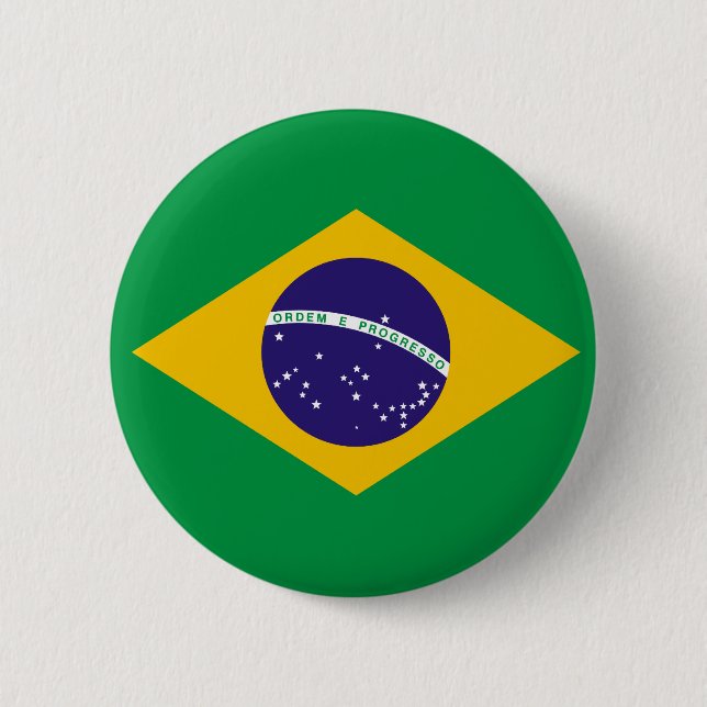 Brazil Flag Button (Front)