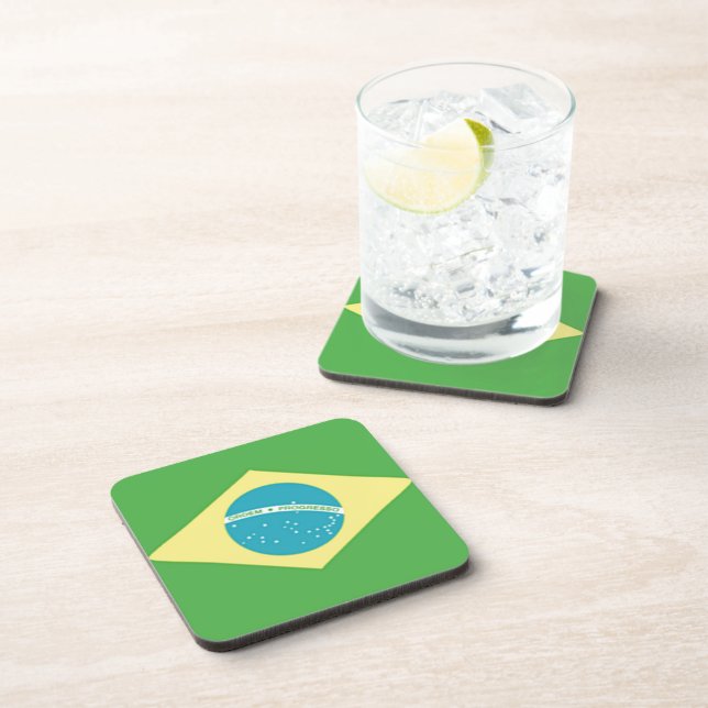 Brazil Flag Coaster (Right Side)