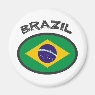 Brazil Flag - Cool Design! Magnet