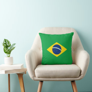Brazil flag cushion