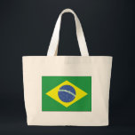 Brazil Flag Design Large Tote Bag<br><div class="desc">Brazil Flag Design</div>