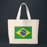 Brazil Flag Design Large Tote Bag<br><div class="desc">Brazil Flag Design</div>