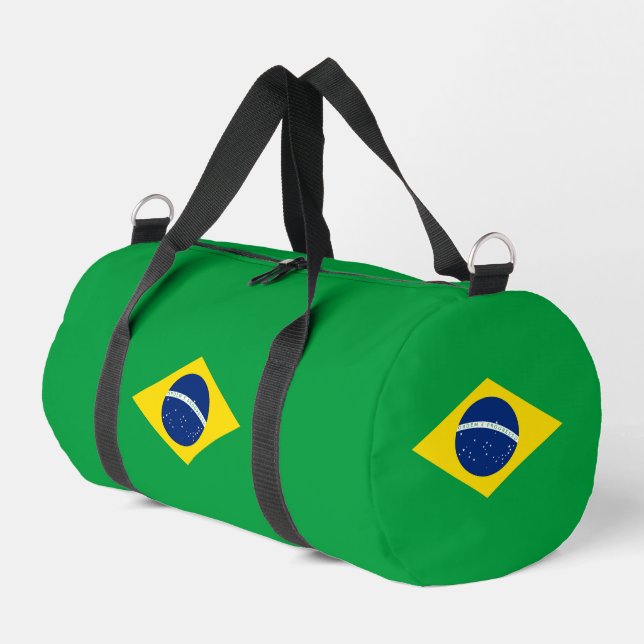 Brazil flag duffle bag (Left Corner)