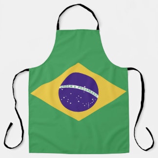 Brazil Flag Emblem Apron