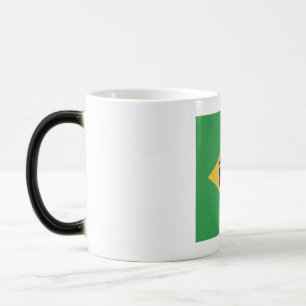 Brazil Flag Emblem Magic Mug