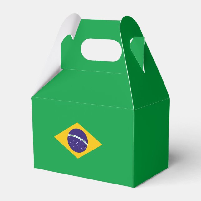 Brazil Flag Favour Box (Back Side)