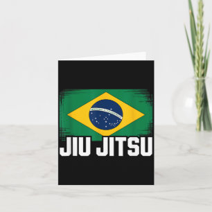 Brazil Flag For Brazilian Jiu Jitsu Lovers And BJJ Card