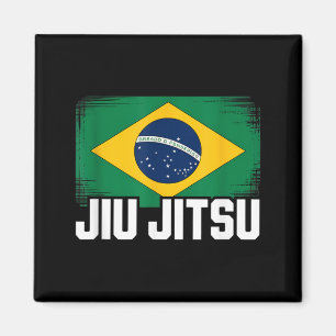 Brazil Flag For Brazilian Jiu Jitsu Lovers And BJJ Magnet