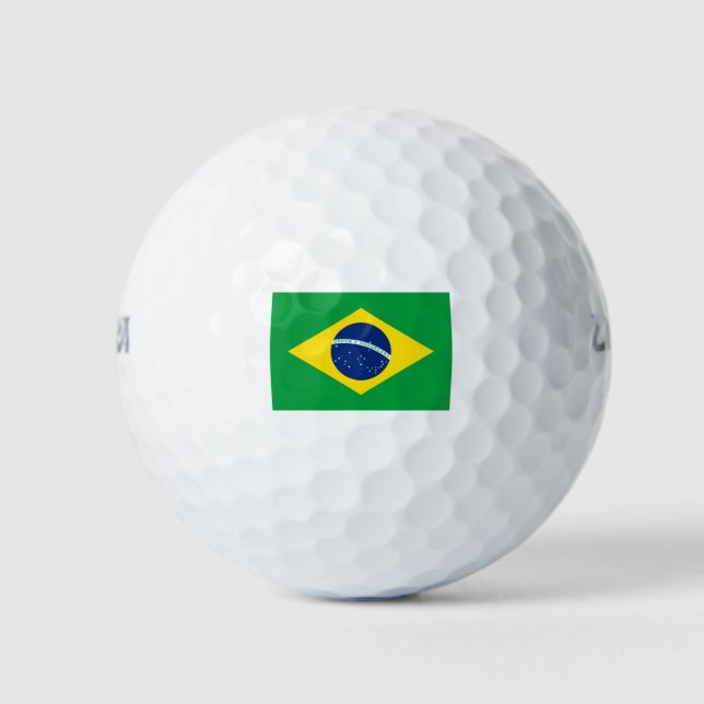 Brazil Flag Golf Balls (Front)