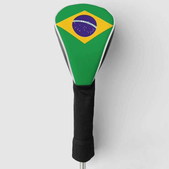 Brazil Flag Golf Head Cover (Front)
