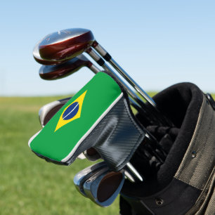 Brazil flag golf head cover