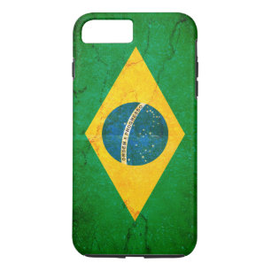 Brazil Flag in Grunge iPhone 8 Plus/7 Plus Case