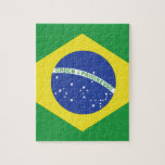 Brazil Flag Jigsaw Puzzle<br><div class="desc">I like how this looks!  Please feel free to look over the customisation options and make this yours!  Thanks for visiting and have a wonderful day!</div>
