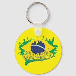 Brazil Flag Key Ring