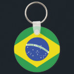 Brazil Flag Key Ring<br><div class="desc">Brazil Flag. Great Quality Brazil Flag. We have other Brazil gift products,  Brazil shirts with both front and back prints,   Brazil mugs,   Brazil cards and much more for  Brazil</div>