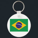 Brazil Flag Key Ring<br><div class="desc">This Brazil gift item is a great way to show your support for Brazil whether it's at a political rally, a sports event or just because you feel like supporting Brazil. You don't need to be an Brazilian person to have this item though, it is great for people who are...</div>