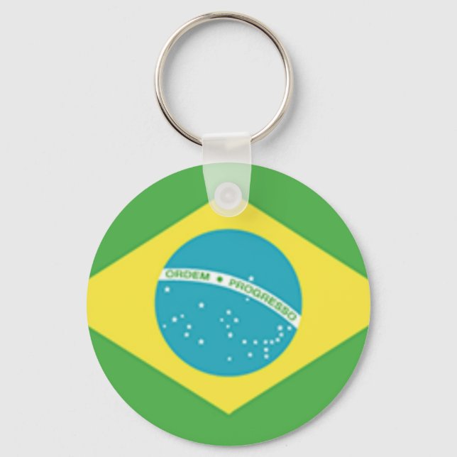 Brazil Flag Key Ring (Front)
