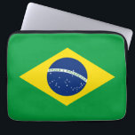 Brazil Flag Laptop Sleeve<br><div class="desc">Feel free to modify the design according to your own preferences. You may change the design location, orientation, background colours and size. Also, you may add your own text, or slogan set its font, location and size, all in order to create the ultimate personal gift for you and your loved...</div>