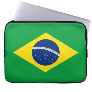Brazil Flag Laptop Sleeve