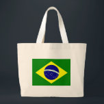 Brazil Flag Large Tote Bag<br><div class="desc">Brazilian flag. Brazilian flag. Super cool for brazilians or for Brasil lovers. All the designs in this site are my creations, sold only at Zazzle. I don't copy ideas. brasil, brazil, portuguese, south, america, flagrance, flag, map, flagmap, national, symbol, emblem, pride, personalized, present, memory, global, world, international, nation, country, geography,...</div>