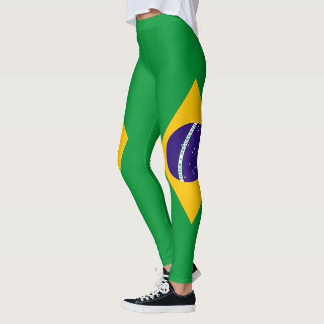 Brazil Flag Leggings (Left)