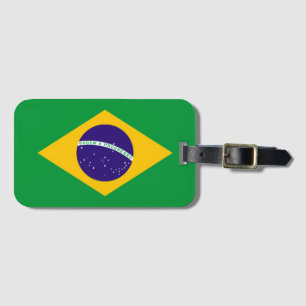 Brazil Flag Luggage Tag