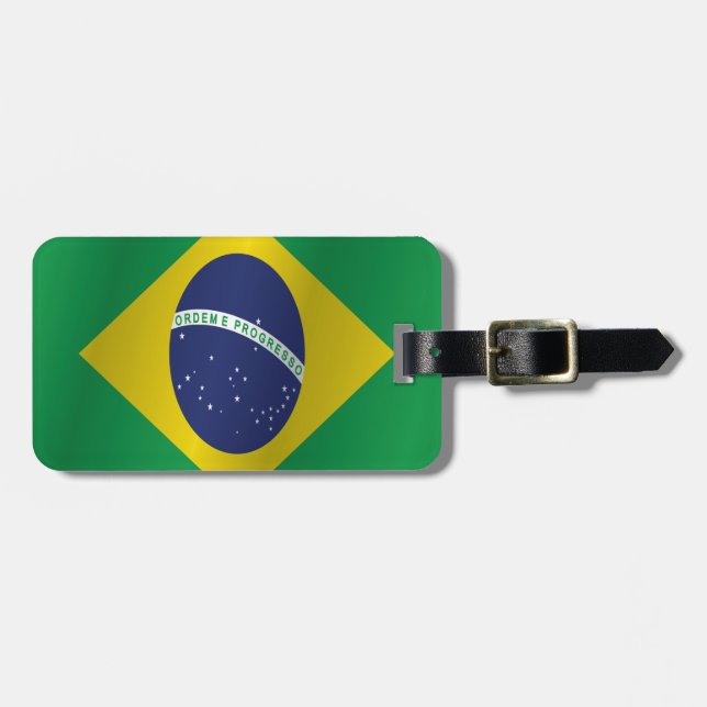 Brazil flag luggage tag (Front Horizontal)