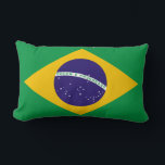 Brazil Flag Lumbar Cushion<br><div class="desc">Brazil Flag</div>