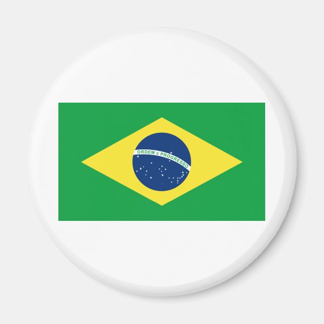 brazil flag magnet (Front)