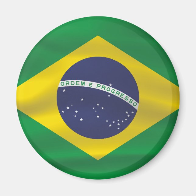 Brazil flag magnet (Front)
