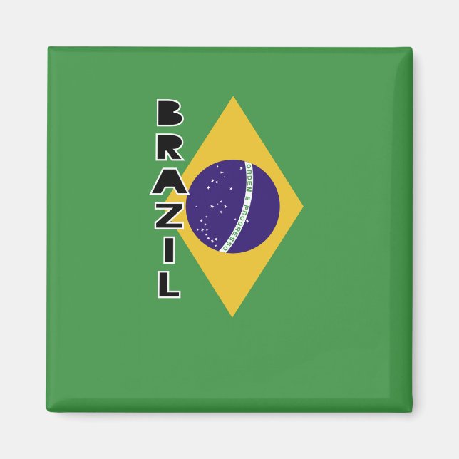 Brazil Flag Magnet (Front)