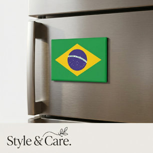 Brazil Flag Magnet Vibrant Patriotic Fridge Decor
