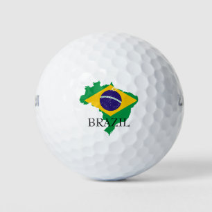 brazil flag map golf balls