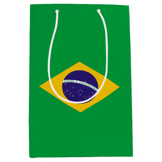 Brazil Flag Medium Gift Bag (Front)