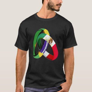 Brazil Flag Mexico Grown Ring Marriage Wedding T-Shirt